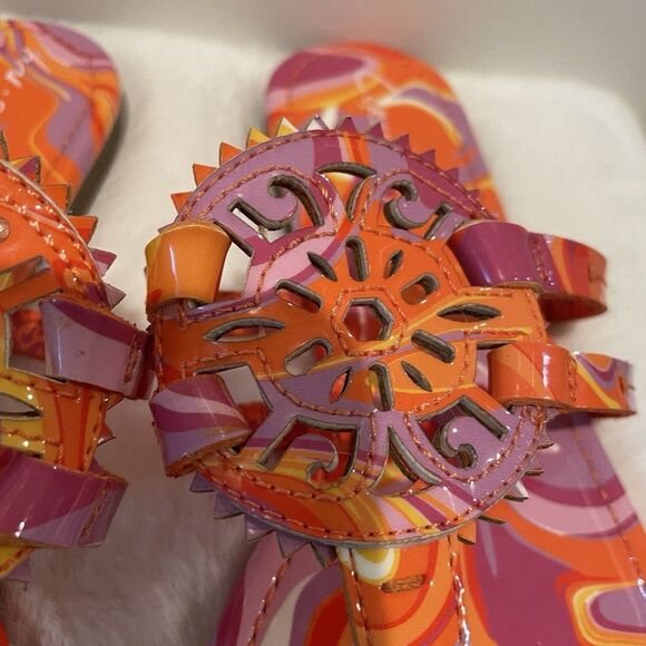 Circus NY Sam Edelman Women’s Sandals Shoes Size 7 Tie Dye Thong Flip Flops NEW - Picture 10 of 16